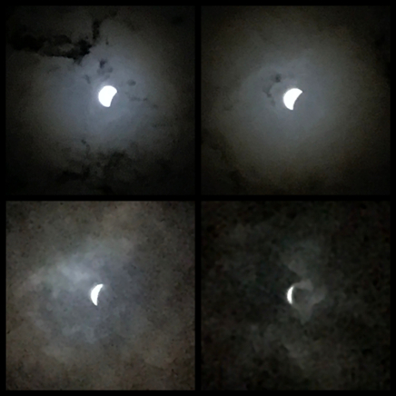 Total eclipse of the blood moon